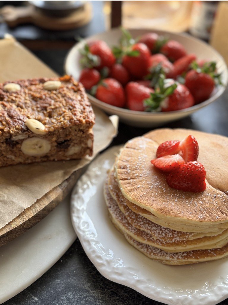 Protein-Pancakes und Bananenbrot – Rezept aus Abs are made in the Kitchen